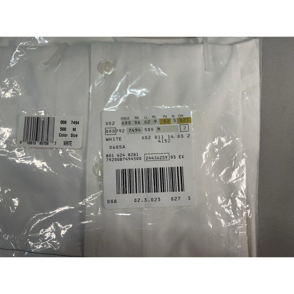 Eddie Bauer 3/4 Sleeve Shirts Blue & White Women’s Size M Office Work Classic - Picture 3 of 8